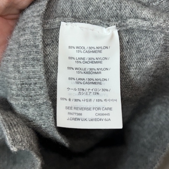 JCrew Wool/cashmere Grey Button Down Cardigan Size XS - Picture 8 of 9